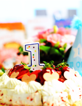 ファーストバーズデーケーキ